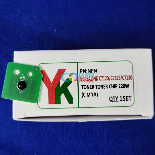 CMYK Toner Chip 220W for Xerox Versalink C7120 C7125 C7130