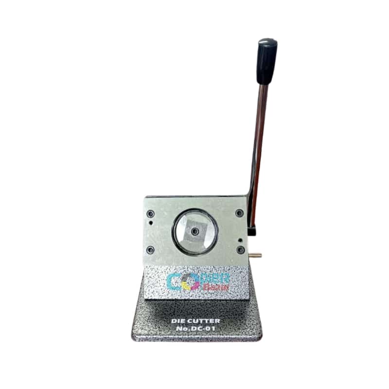 Long power-saving handle and die-cast steel base of professional 54mm badge cutter