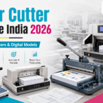 Paper cutter machine India with A4 paper cutter, A3 paper cutter, paper rim cutter, 500V9 paper cutting machine, 4608 paper cutter, digital paper cutter and manual paper cutter India models.